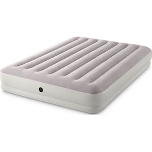 Intex prestige mid-rise luchtbed met usb pomp - tweepersoons