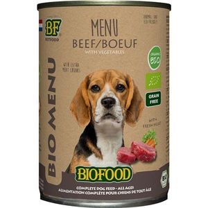Bf petfood Organic hond rund menu blik