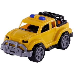 Cavallino toys cavallino trendy jeep geel, 22cm