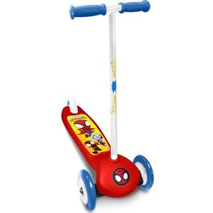 Marvel Spidey 3-wiel Kinderstep Voetrem Junior Rood/blauw