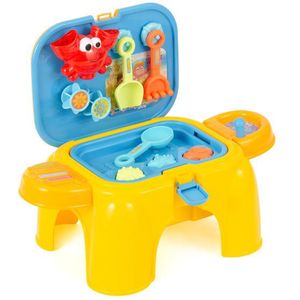 Beach Toys Compact zand- en watertafel met accessoires 16-delig
