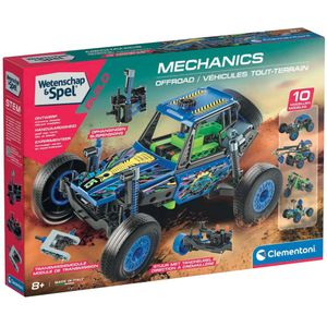 Clementoni wetenschap en spel - mechanics off road bouwset, 10 modellen