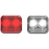 Reelight Fietsverlichting Flash staal rood/wit/zwart 4 delig