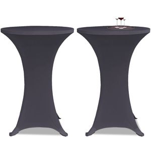 Vidaxl tafelhoes stretch antraciet 2st