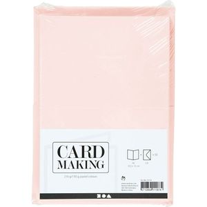 Creativ Company Kaarten en enveloppen pastelkleuren, 50 sets