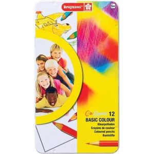 Bruynzeel basic kleurpotloden blik 12