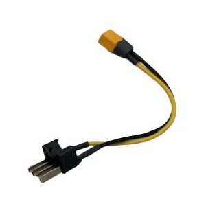 Motinova e-bike accu connector adapterkabel 20 cm geel-zwart xt60h-m