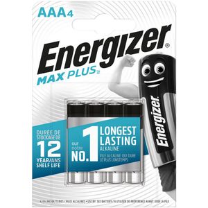 Energizer Max Plus LR03 AAA Blister 4 stuks