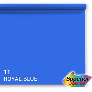 Superior achtergrondpapier 11 royal blue chroma key 1,35 x 11m