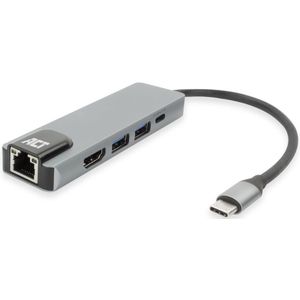 Act usb-c 4k docking station for hdmi monitor, ethernet pd