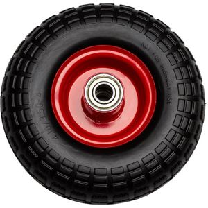 Los wiel 10'' massief rubber ijzeren velg voor steekwagen