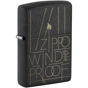 Zippo Winddichte aansteker - Bosmarmot - Geborsteld Chroom Finish - Hervulbaar voor Levenslang Gebruik - Verstelbare Vlam - Geschenkdoos - Metalen Constructie - Gemaakt in USA