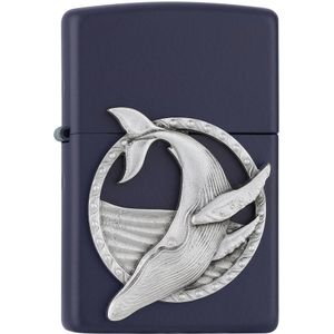 Zippo - Blue Whale - Aansteker - Donker Blauw - 3D Embleem van Blauwe Vinvis