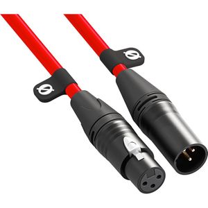 Rode XLR-kabel 3m Rood