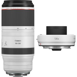 Canon RF 100-500mm f4.5-7.1L IS USM objectief + RF 1.4x Extender