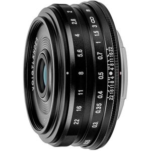 Voigtlander Ultron 27mm f/2.0 Fujifilm X-mount objectief Zwart