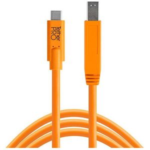 Tether Tools TetherPro USB-C naar USB 3.0 Male B 4.6m kabel Oranje