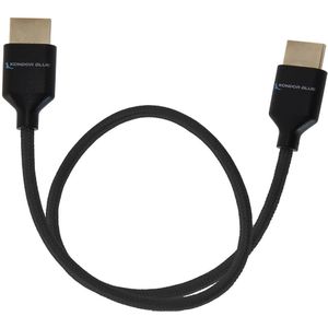 Kondor Blue 8K HDMI 2.1 17 Braided Cable Black