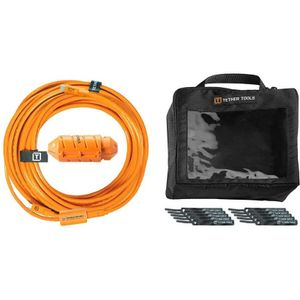 TetherBoost Pro 9.4m USB-C to 3.0 Micro B Kabel Systeem (Straight to right) Oranje