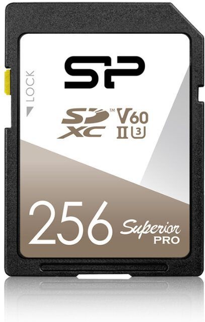 Silicon Power 256GB SDXC Superior Pro 280MB/s V60 UHS-II geheugenkaart