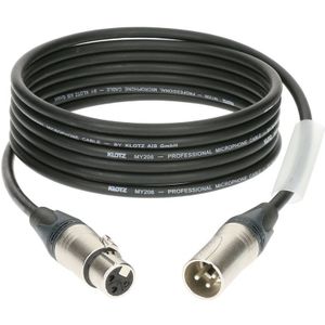 Klotz PM 3XM1S1N010 Professionele XLR Male - XLR Female kabel 1m