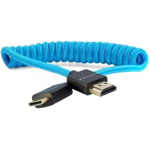 Kondor Blue Coiled Mini HDMI to Full HDMI (12-24) Blue