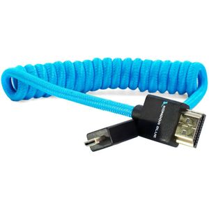 Kondor Blue Coiled Micro HDMI to Full HDMI (12-24) Blue