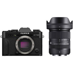 Fujifilm X-T30 III systeemcamera Zwart + Sigma 18-50mm