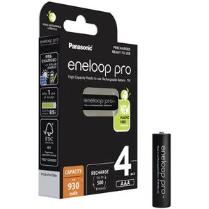 Panasonic Eneloop Pro AAA-batterijen 930mAh - 4 stuks