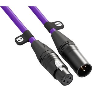 Rode XLR-kabel 3m Paars