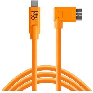 Tether Tools TetherPro USB-C naar USB 3.0 Micro-B Right Angle 4.6m kabel Oranje