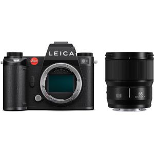 Leica SL3 systeemcamera Zwart + Panasonic Lumix S 85mm f/1.8 L-mount