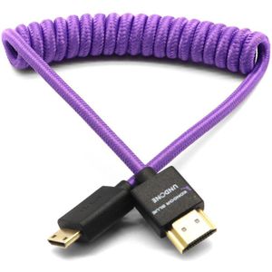 Kondor Blue Coiled Mini HDMI to HDMI Gerald Undone Purple