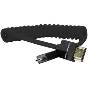 Kondor Blue Coiled Micro HDMI to Full HDMI (12-24) Black