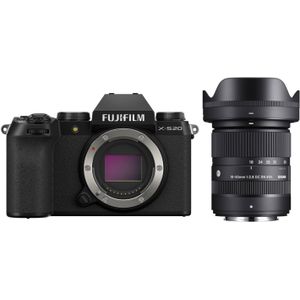 Fujifilm X-S20 systeemcamera + Sigma 18-50mm