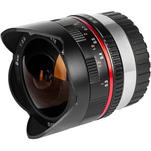 Samyang 8mm f/2.8 UMC fisheye II Fujifilm X-mount objectief Zwart - Tweedehands