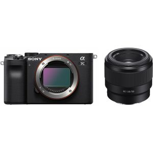 Sony Alpha A7C - Systeemcamera - Zwart - FE 50mm f/1.8