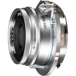 Voigtlander Heliar 40mm f/2.8 VM Leica M-mount objectief Zilver