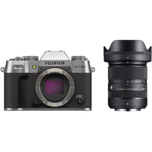 Fujifilm X-T50 systeemcamera Zilver + Sigma 18-50mm