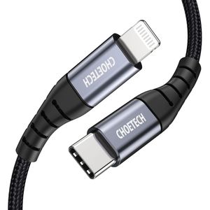 Choetech IP0039 USB-C to Lightning MFi Nylon Cable 1.2m