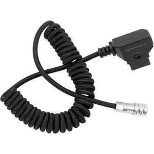 Kondor Blue D-Tap to Blackmagic Pocket Cinema 6K/4K Power Cable Coiled Black