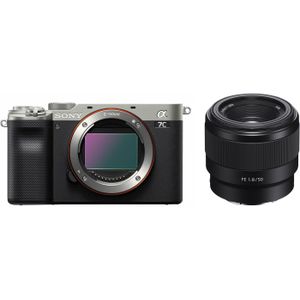 Sony Alpha A7C - Systeemcamera - Zilver - FE 50mm f/1.8