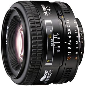 Nikon AF 50mm f/1.4 D objectief - Tweedehands