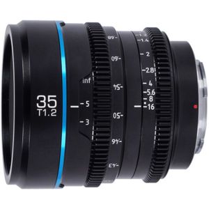 Sirui Nightwalker 35mm T1.2 S35 Manual Focus Cine Lens Sony E-mount objectief