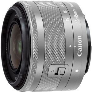 Canon EF-M 15-45mm f/3.5-6.3 IS STM objectief Zilver - Tweedehands