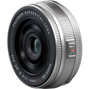Fujifilm XF 23mm f/2.8 R WR Pancake objectief Zilver