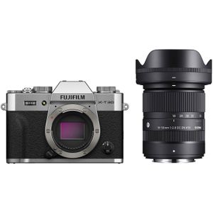 Fujifilm X-T30 III systeemcamera Zilver + Sigma 18-50mm