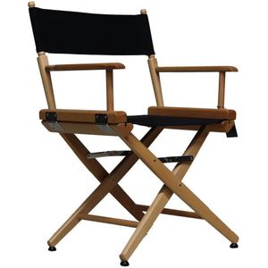 Filmcraft Pro Series Short Director's Chair (45.7cm, Natural Frame, Black Canvas)