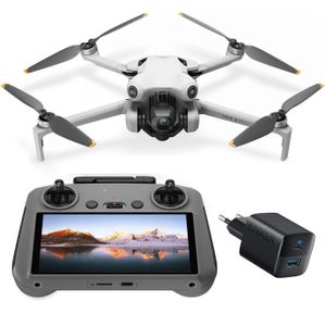 DJI Mini 4 Pro drone Fly More Combo (met Smart Remote Controller) + Anker 323 Snellader 33W Zwart