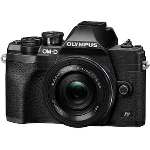 Olympus OM-D E-M10 Mark IV systeemcamera Zwart + 14-42mm EZ - Tweedehands